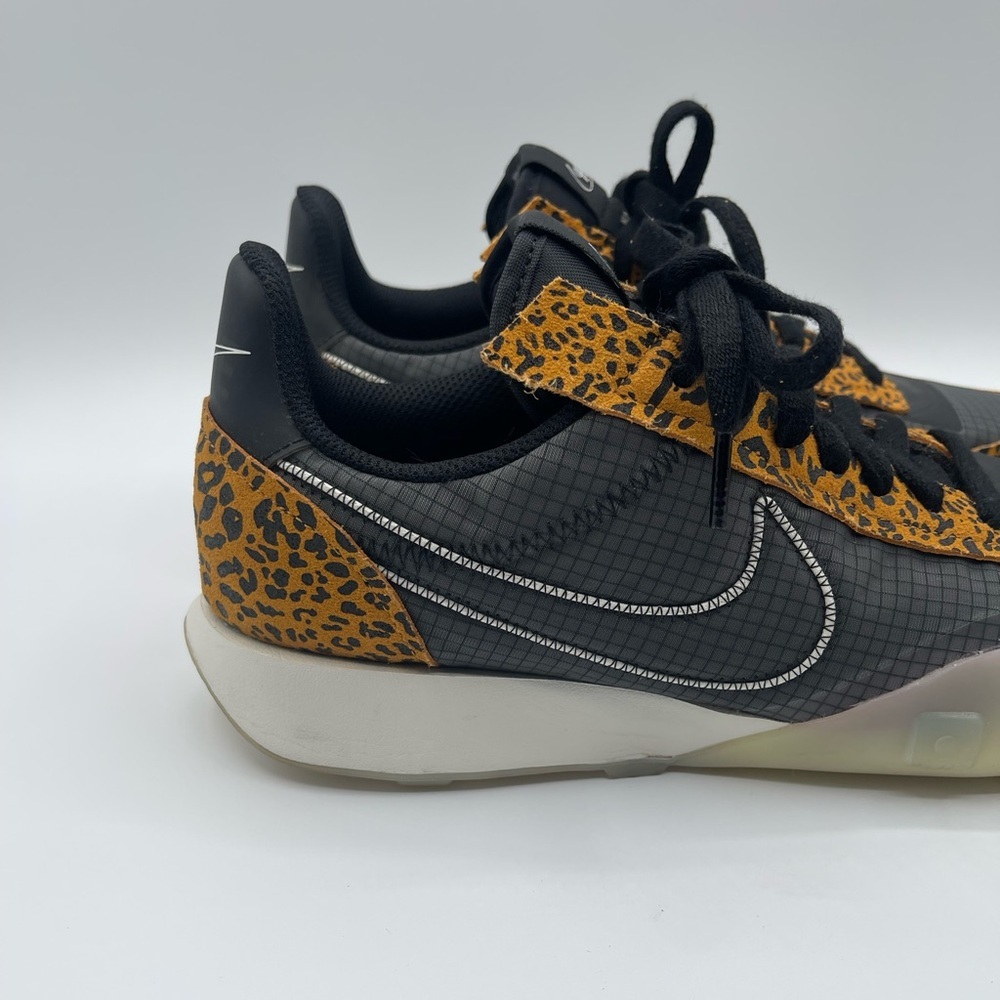 Nike Women's Waffle Racer 2X Leopard Black Sneakers Size US 10 Running Shoes Gym - Picture 5 of 8